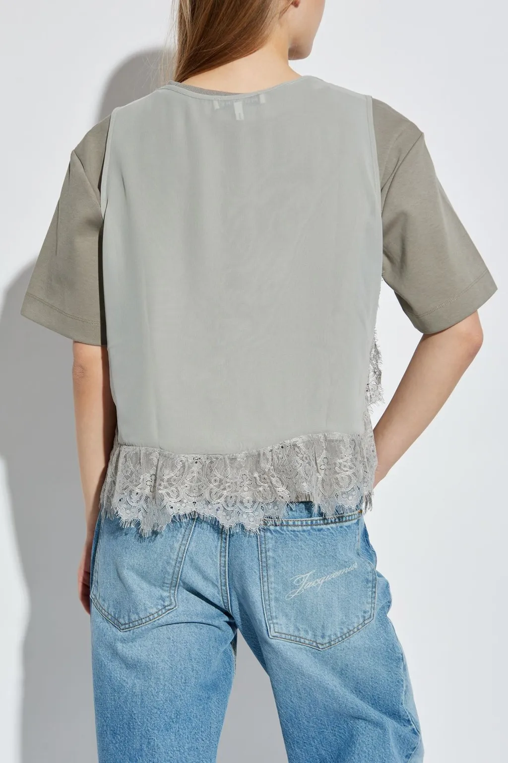 Munthe Rach Lace-Hem Top