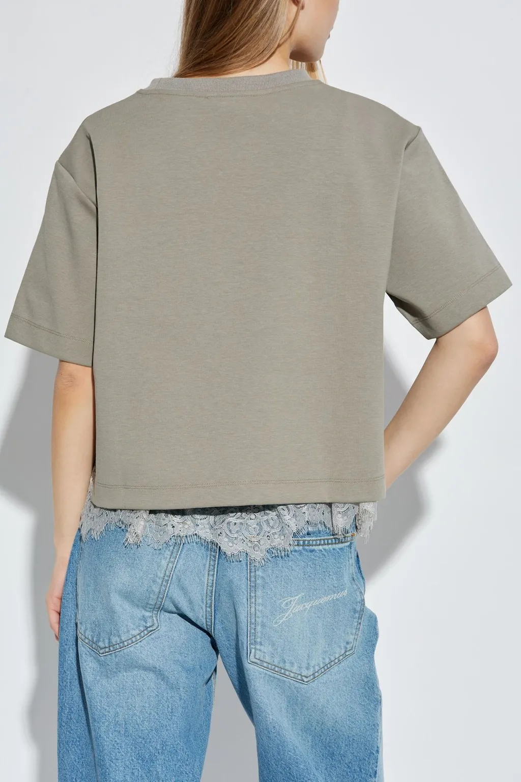 Munthe Rach Lace-Hem Top