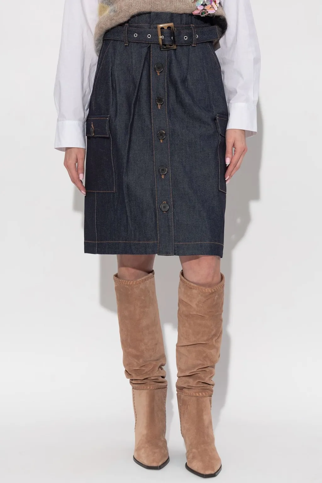 Munthe Raina Belted Skirt
