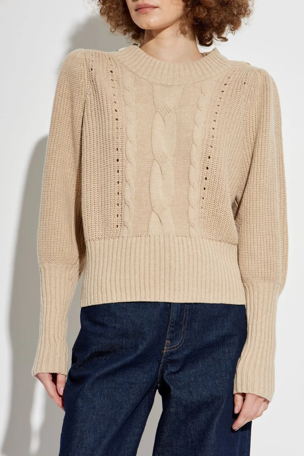 Munthe Lysta Cable-Knit Sweater