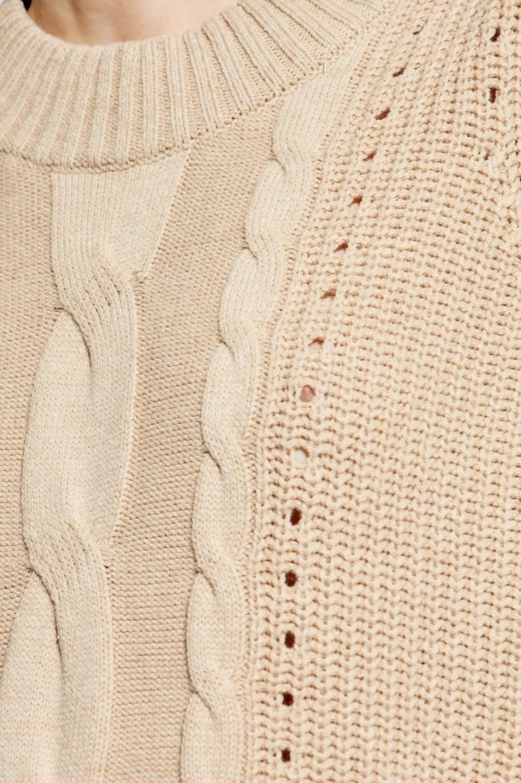 Munthe Lysta Cable-Knit Sweater