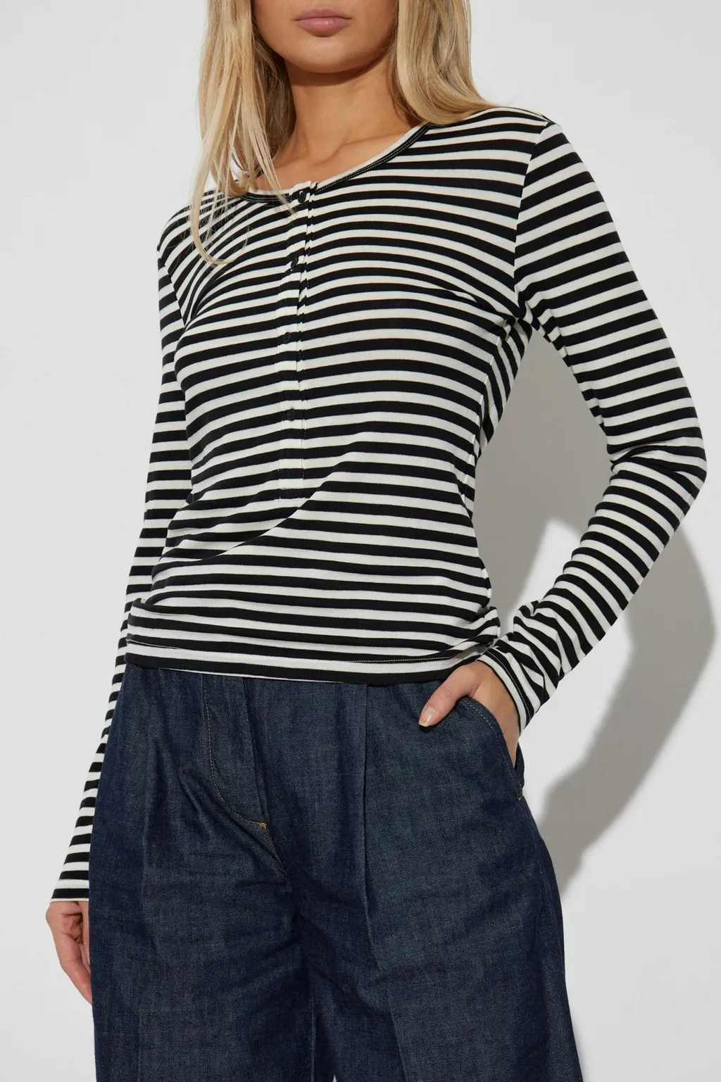 Munthe Levoma Striped Long Sleeve Top