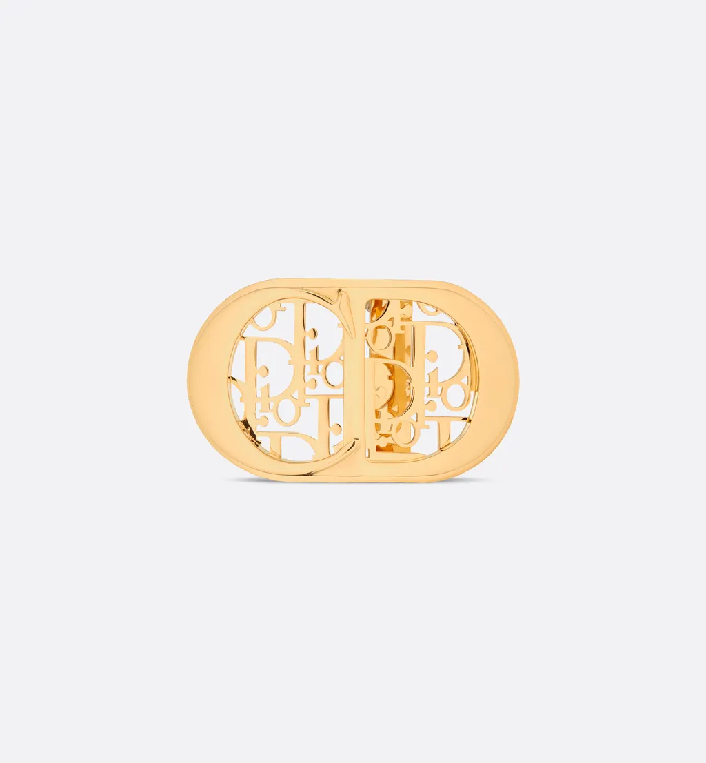 Cd Icon Dior Oblique Cosmo Belt Buckle