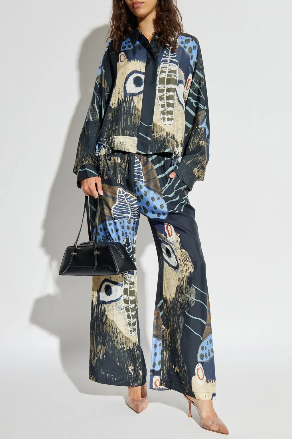 Munthe Arum Printed Silk Trousers