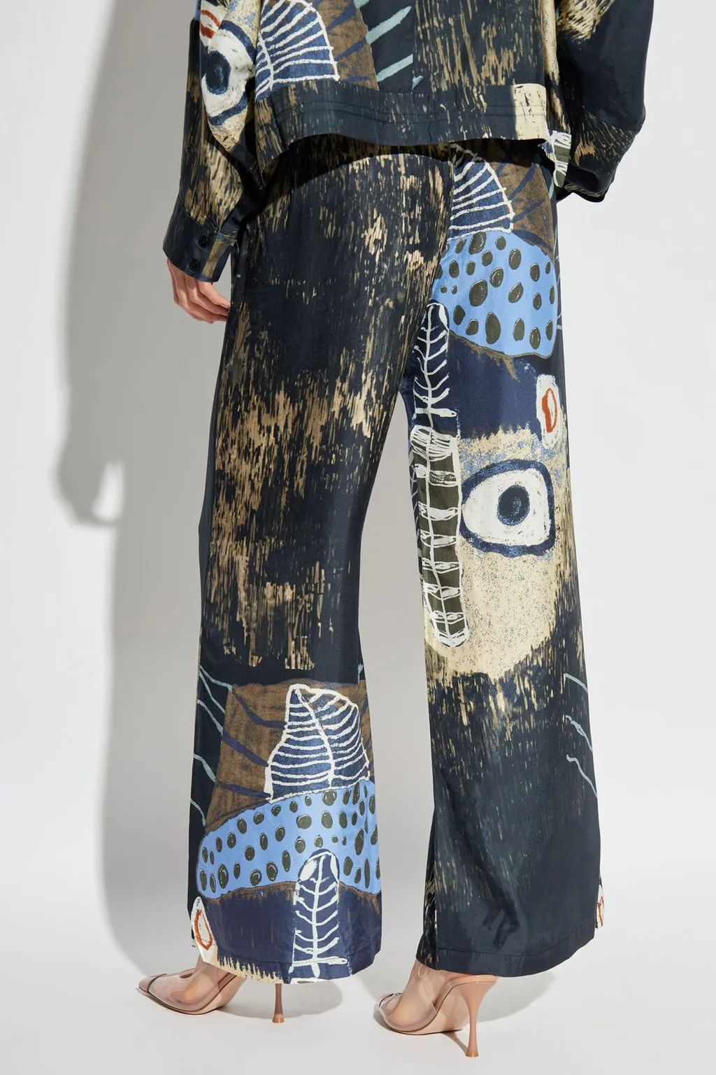 Munthe Arum Printed Silk Trousers