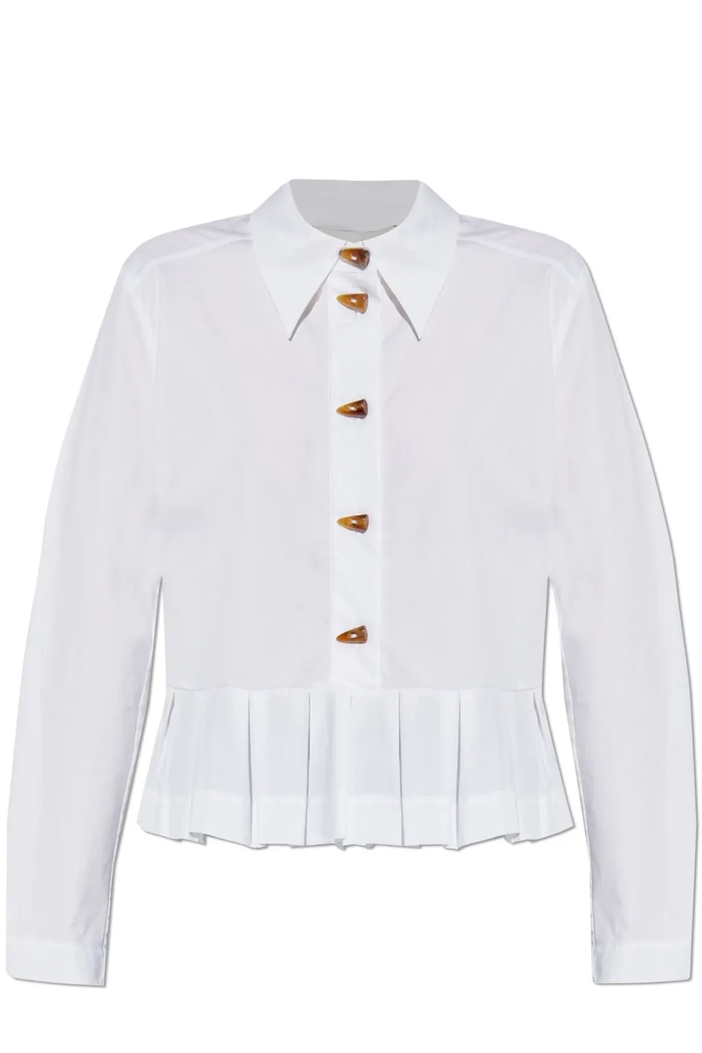 Munthe Lustona Pleated Button-Up Top