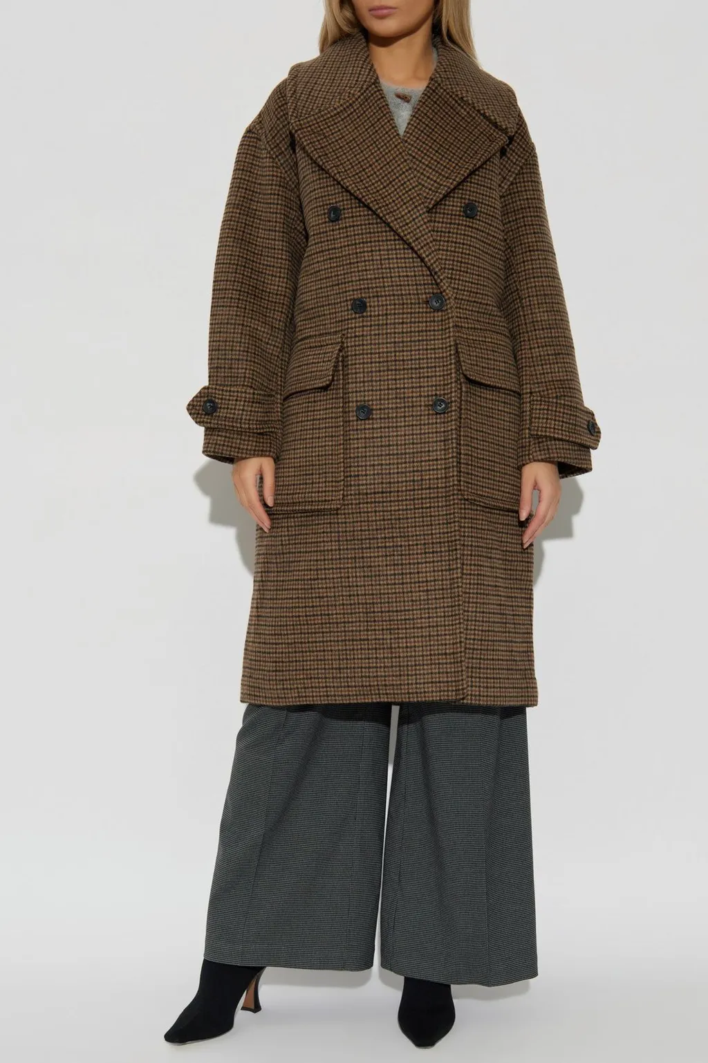 Munthe Libasto Houndstooth Coat