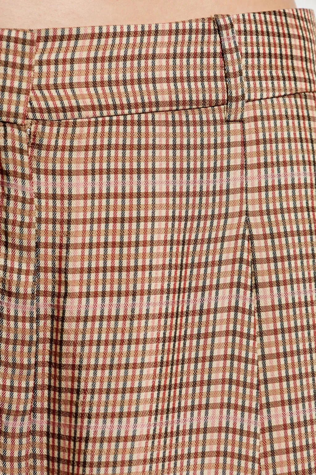 Munthe Lynhaven Checked Wide-Leg Pants