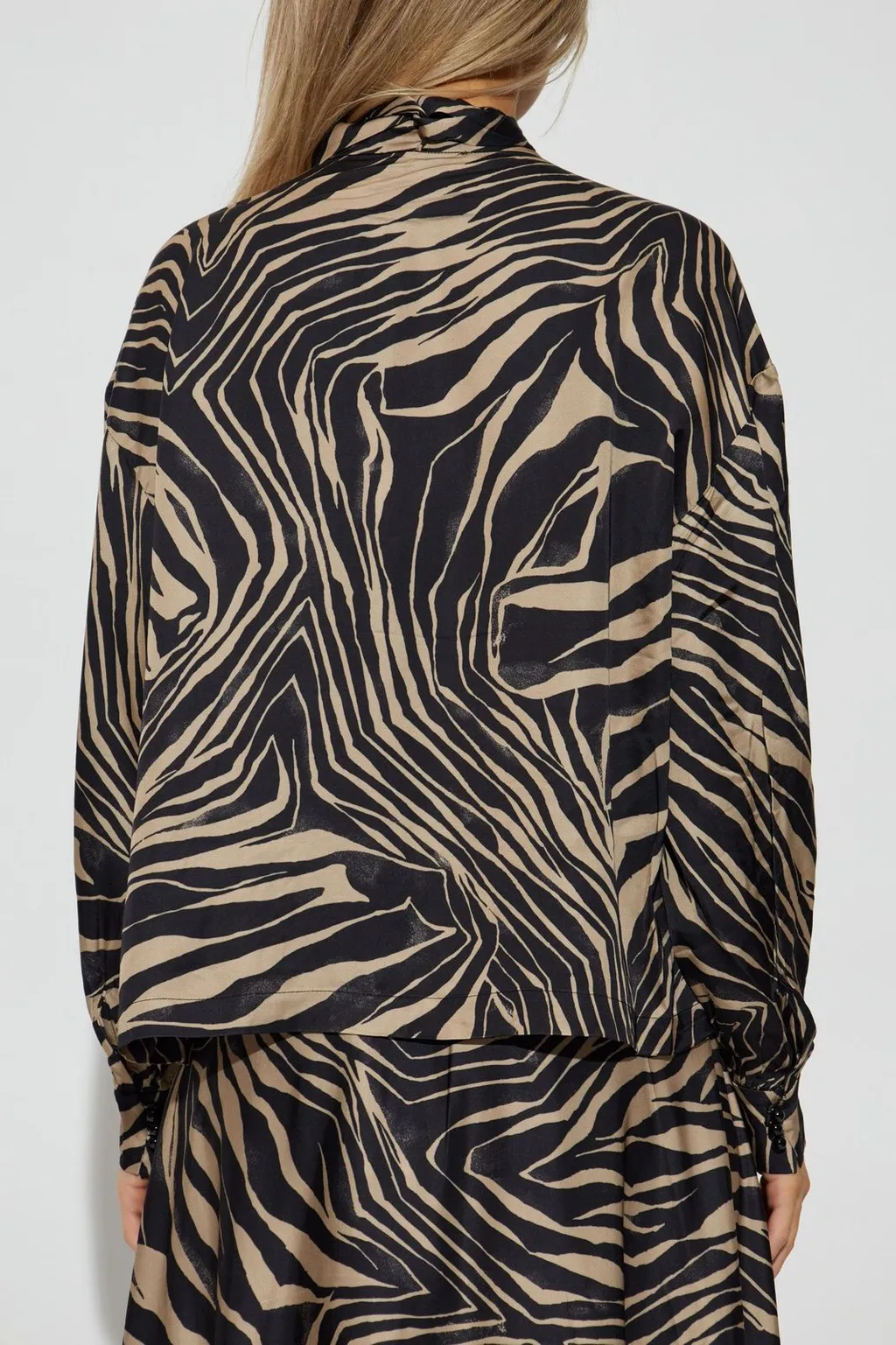 Munthe Lovella Zebra Print Top