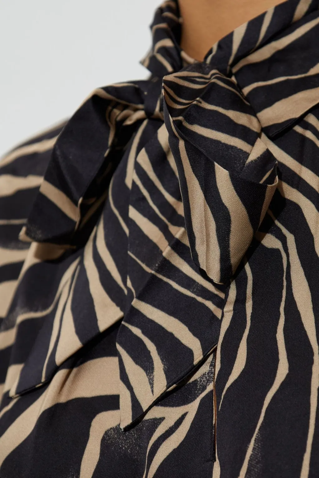 Munthe Lovella Zebra Print Top