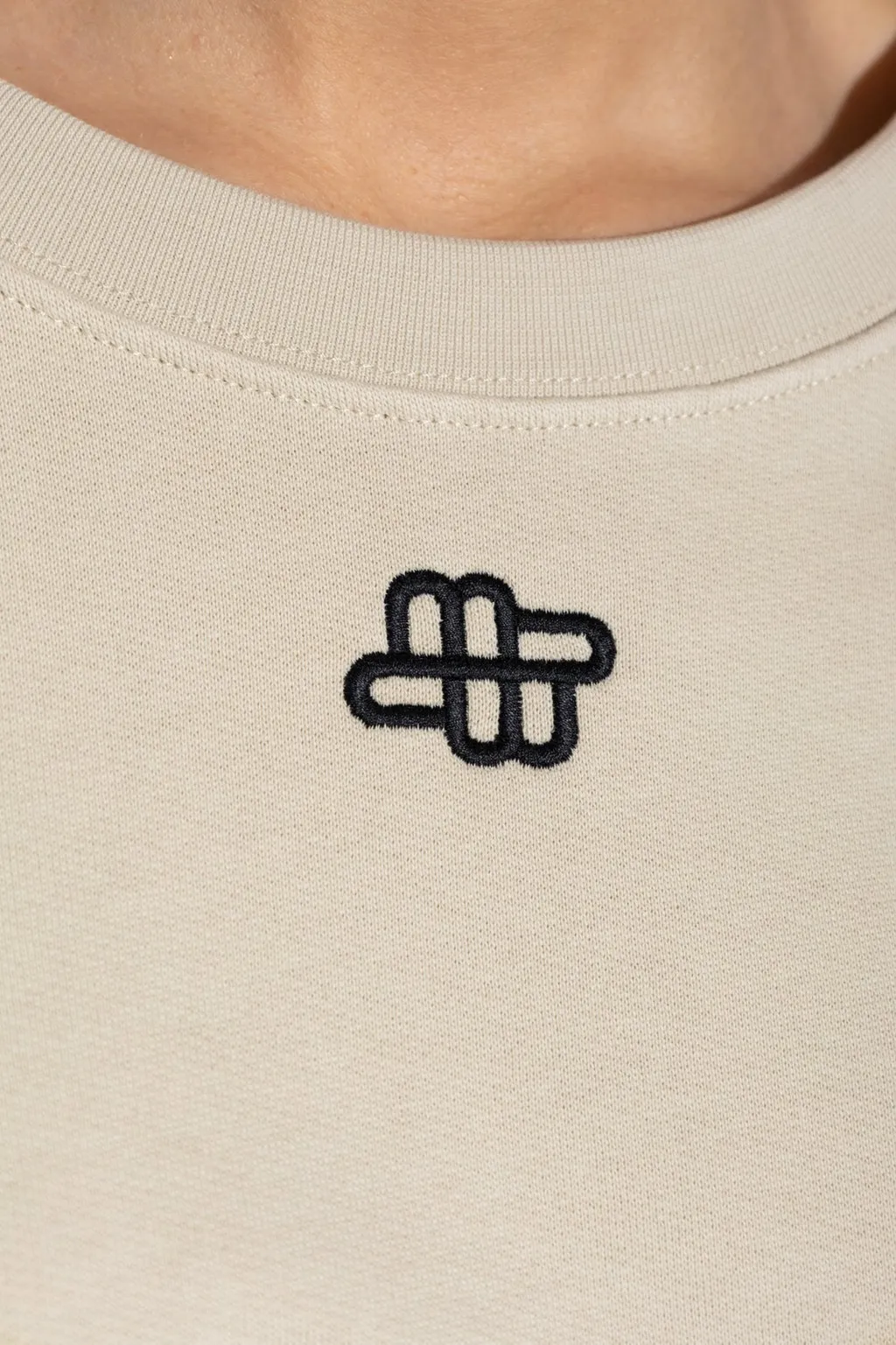 Munthe Logo Embroidered Crewneck Sweatshirt