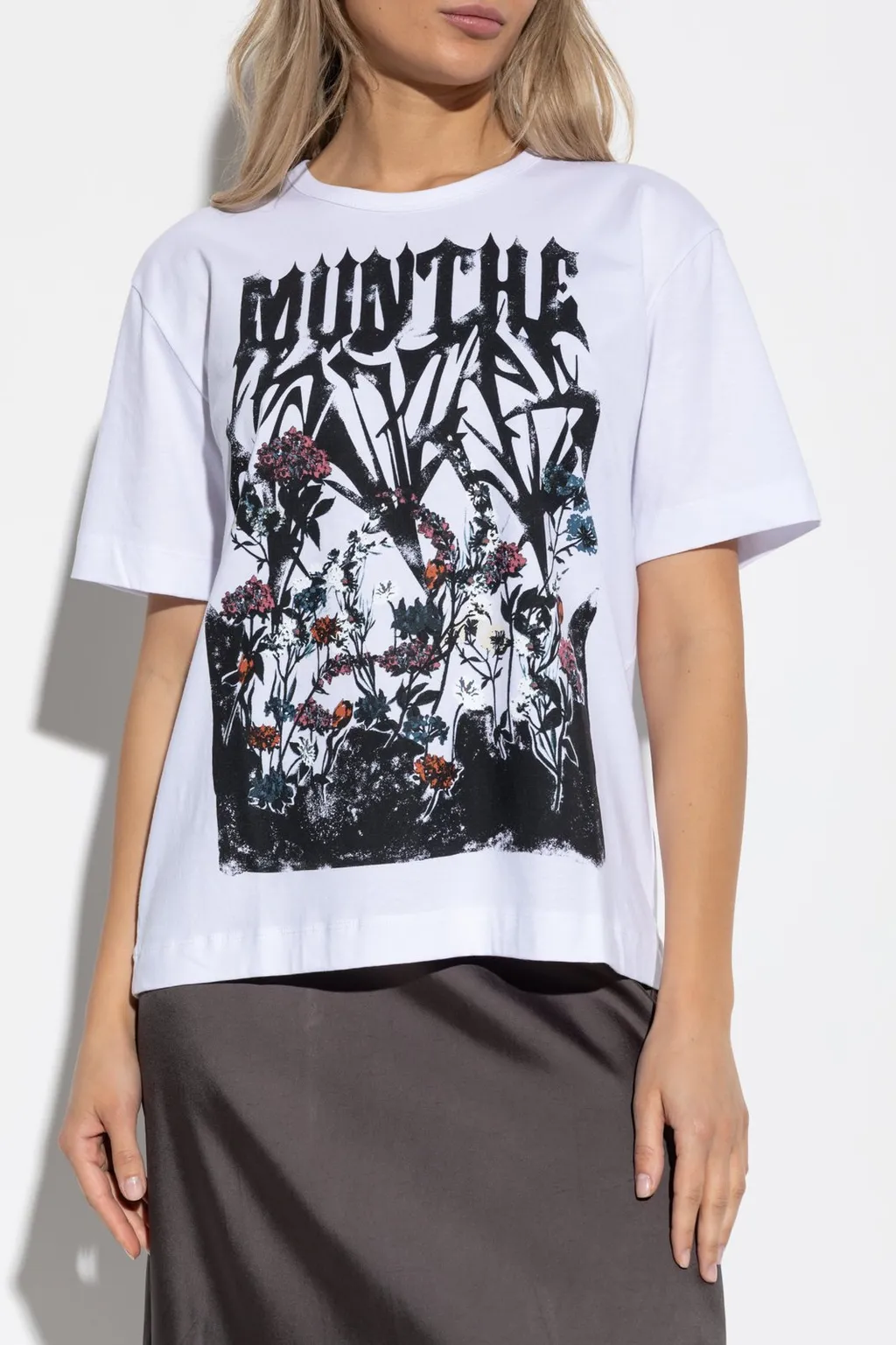 Munthe Logo Printed Crewneck T-Shirt