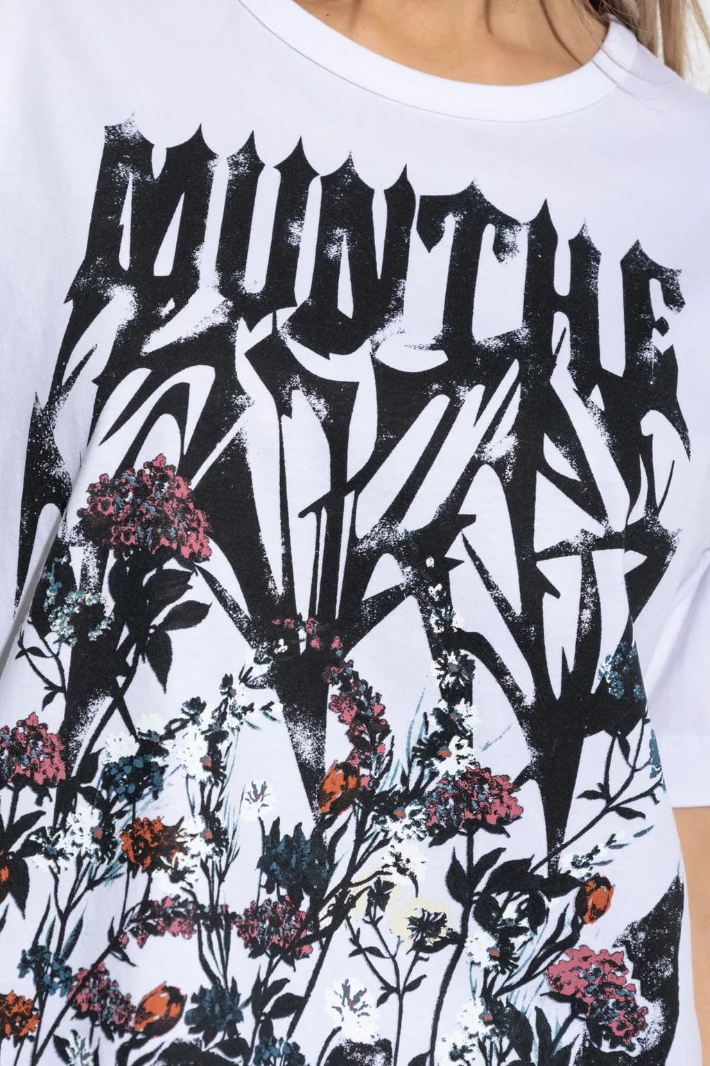 Munthe Logo Printed Crewneck T-Shirt