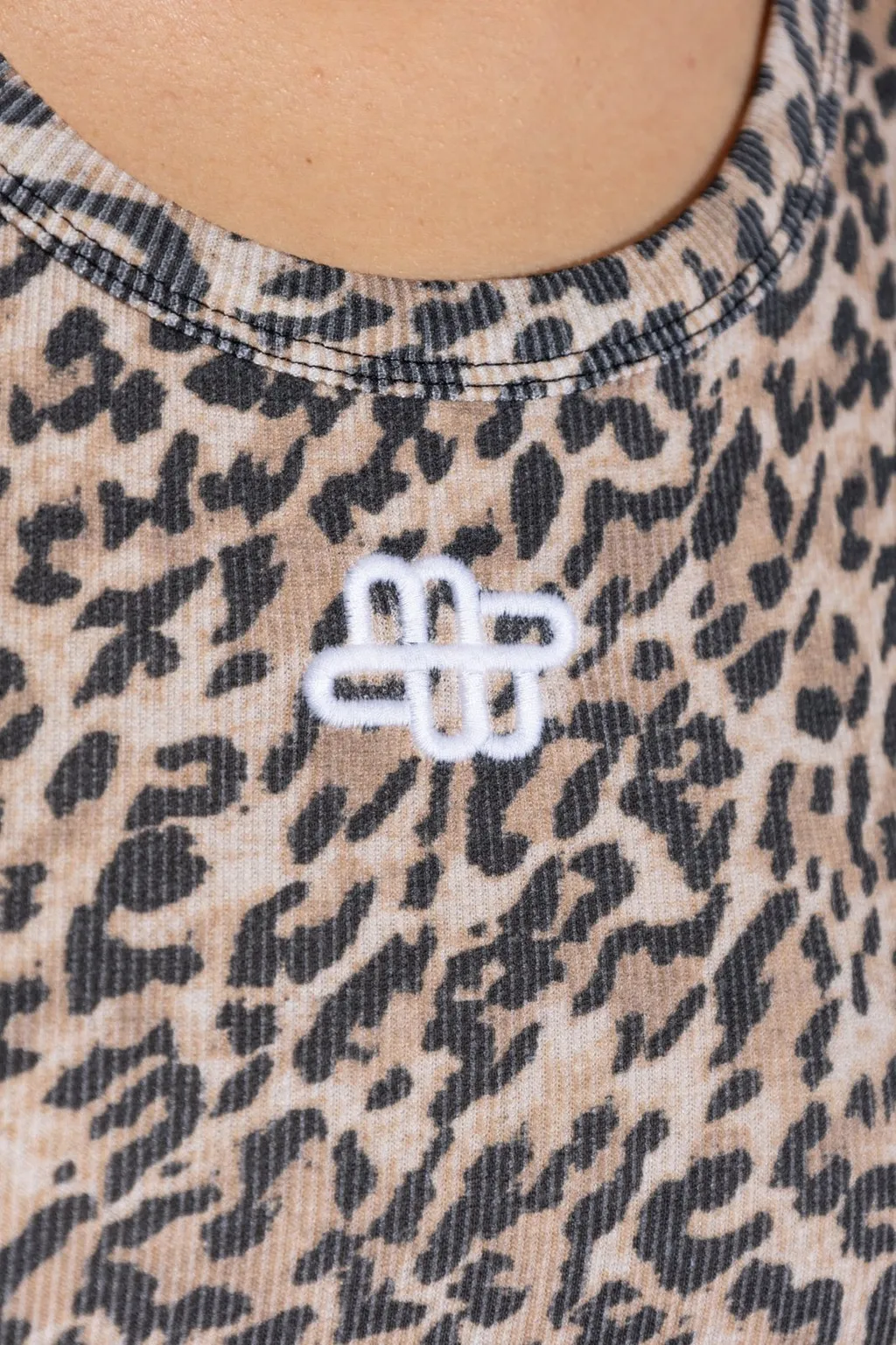Munthe Panna Leopard Printed Sleeveless Dress