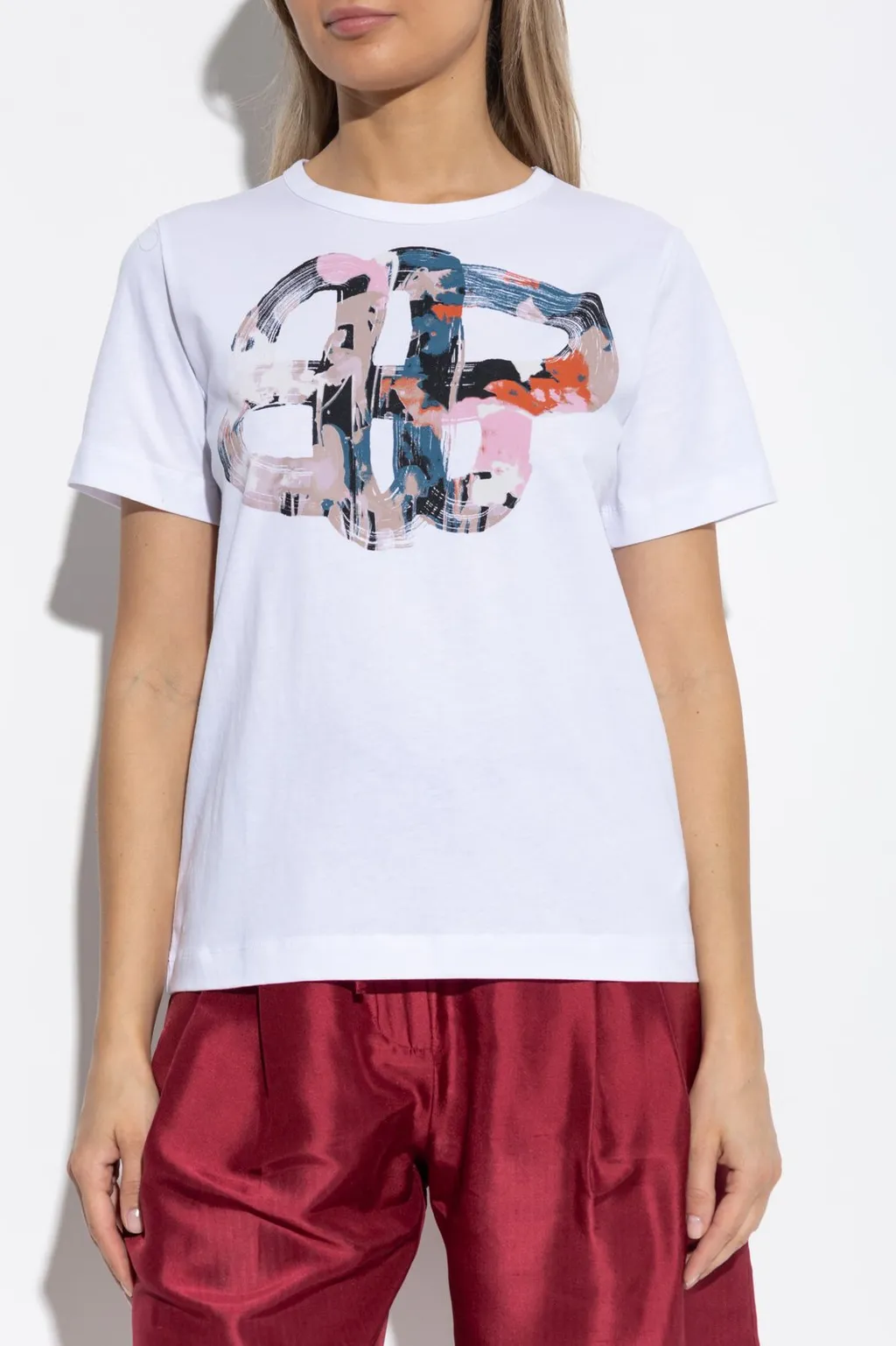 Munthe Logo Printed Crewneck T-Shirt