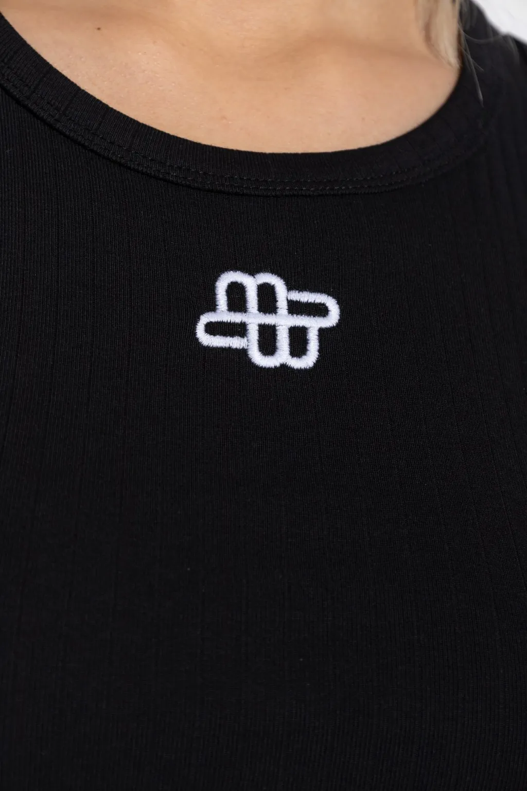 Munthe Tezza Logo Embroidered Tank Top