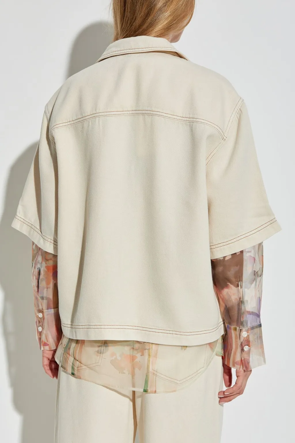 Munthe Short Sleeve Button-Up Top