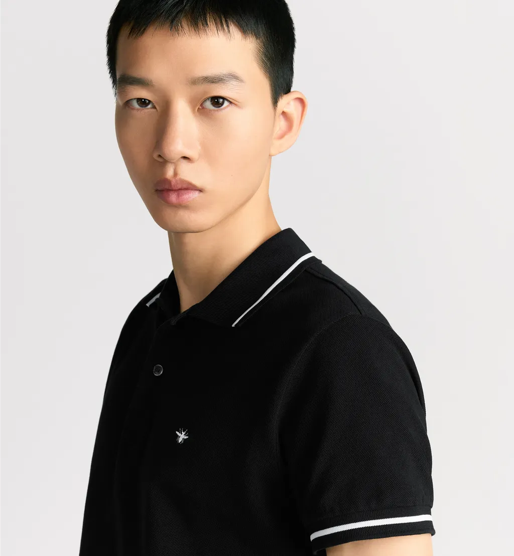 Polo Shirt With Bee Embroidery