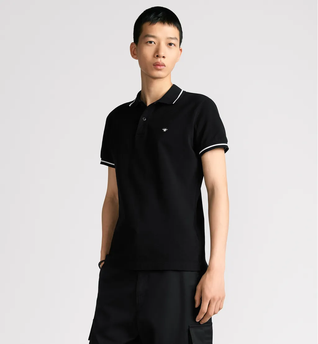 Polo Shirt With Bee Embroidery