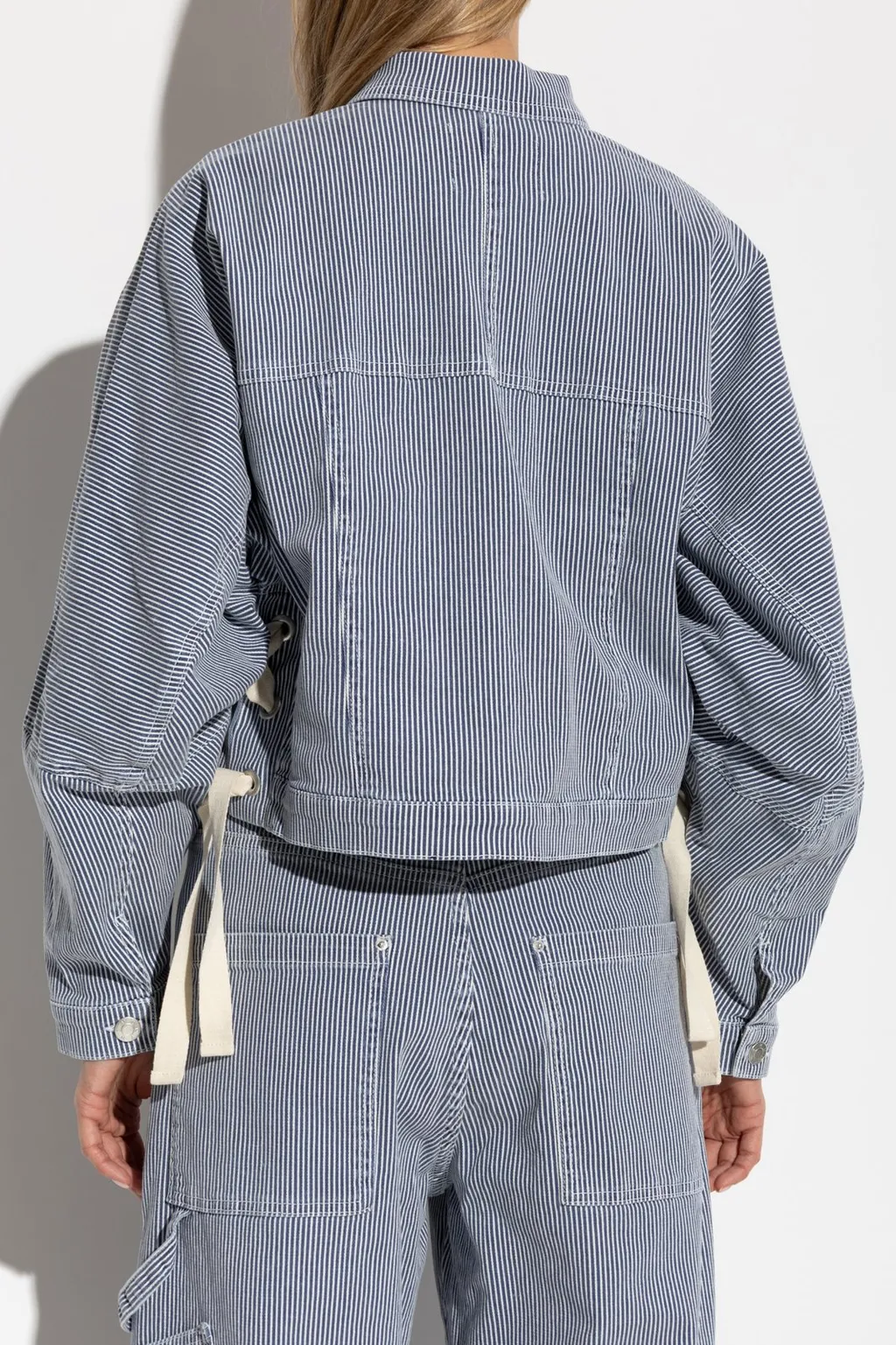 Munthe Striped Button-Up Jacket