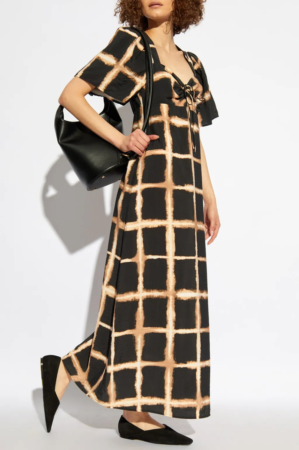 Munthe Geometric Pattern Maxi Dress