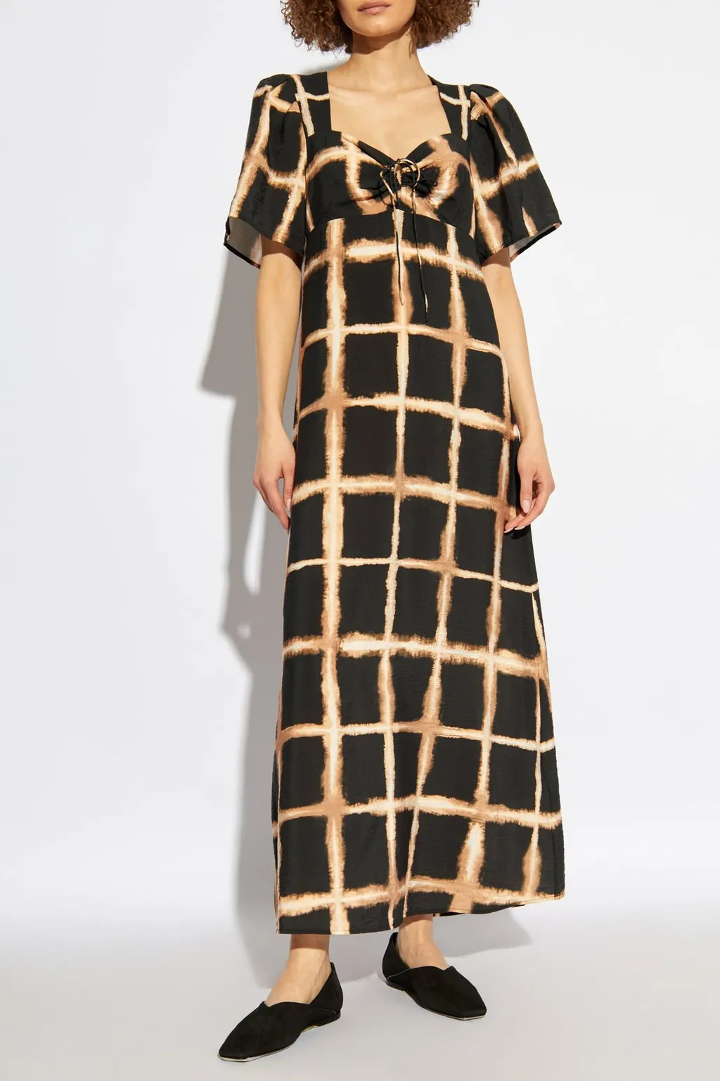 Munthe Geometric Pattern Maxi Dress