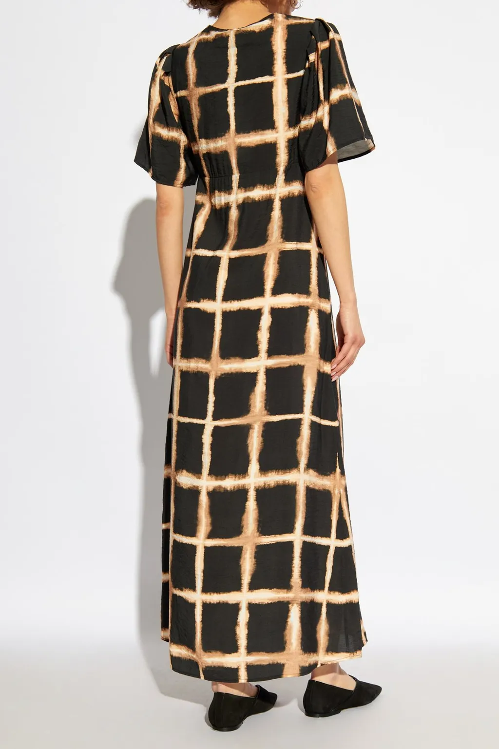 Munthe Geometric Pattern Maxi Dress
