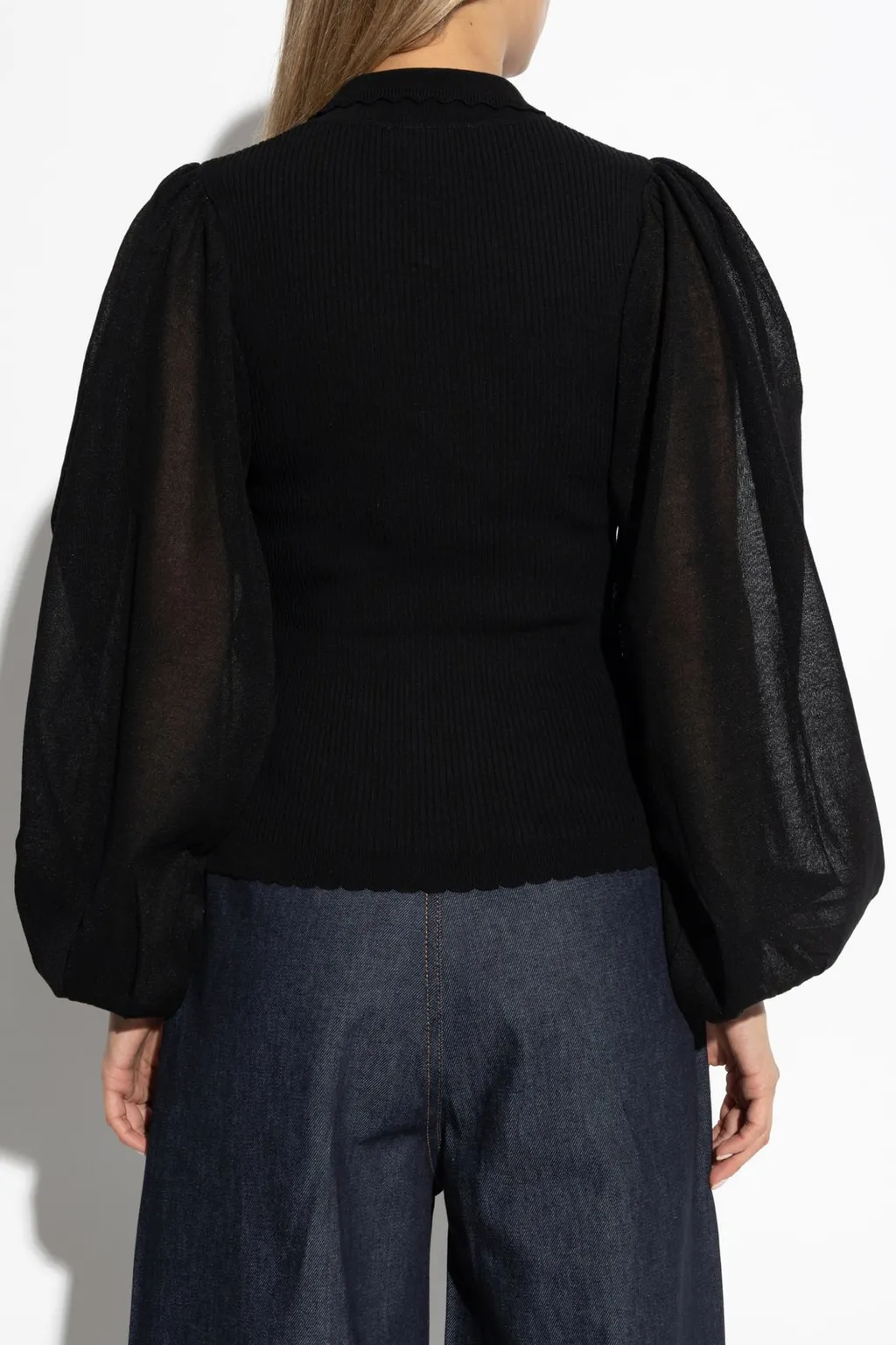 Munthe Elegant Keyhole Knit Top