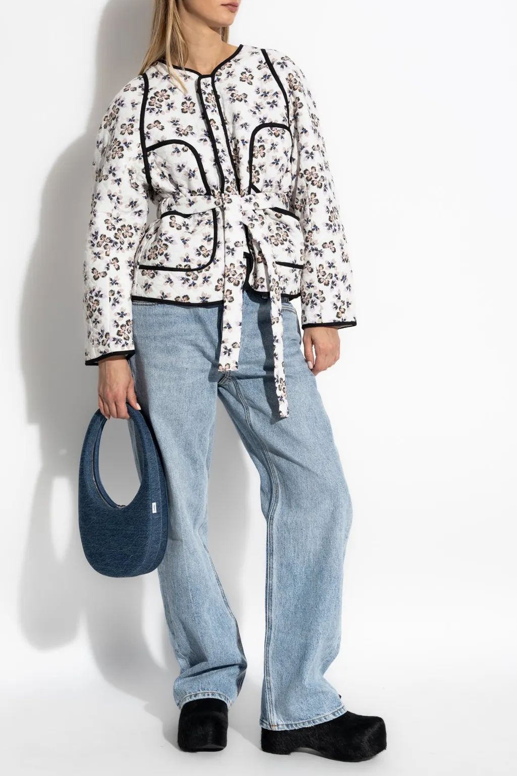 Munthe Floral Quilted Belted Jacket