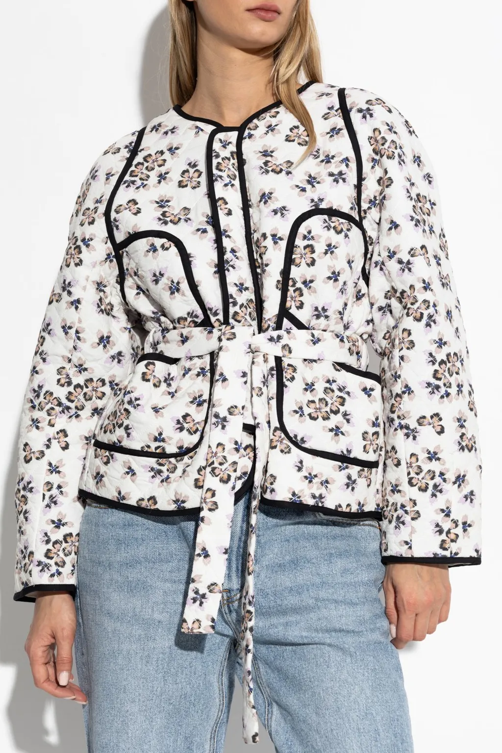 Munthe Floral Quilted Belted Jacket
