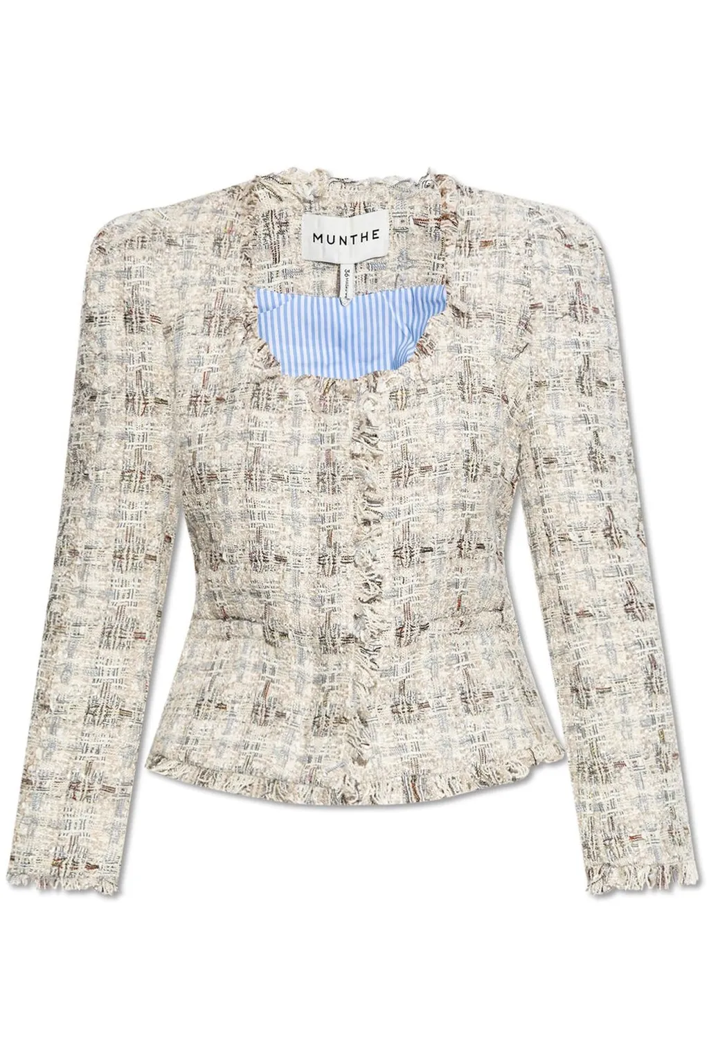 Munthe Textured Frayed Edge Jacket