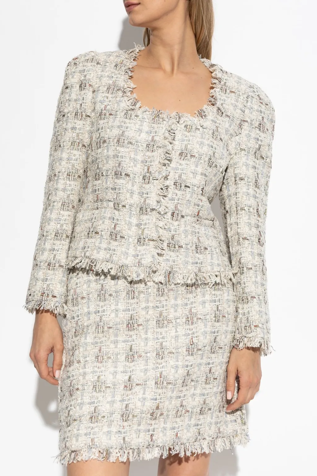 Munthe Textured Frayed Edge Jacket