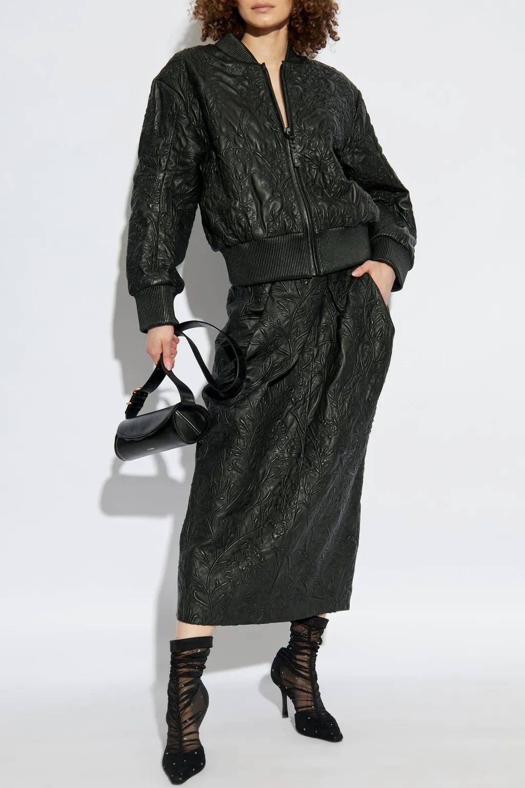 Munthe Embroidered Midi Skirt