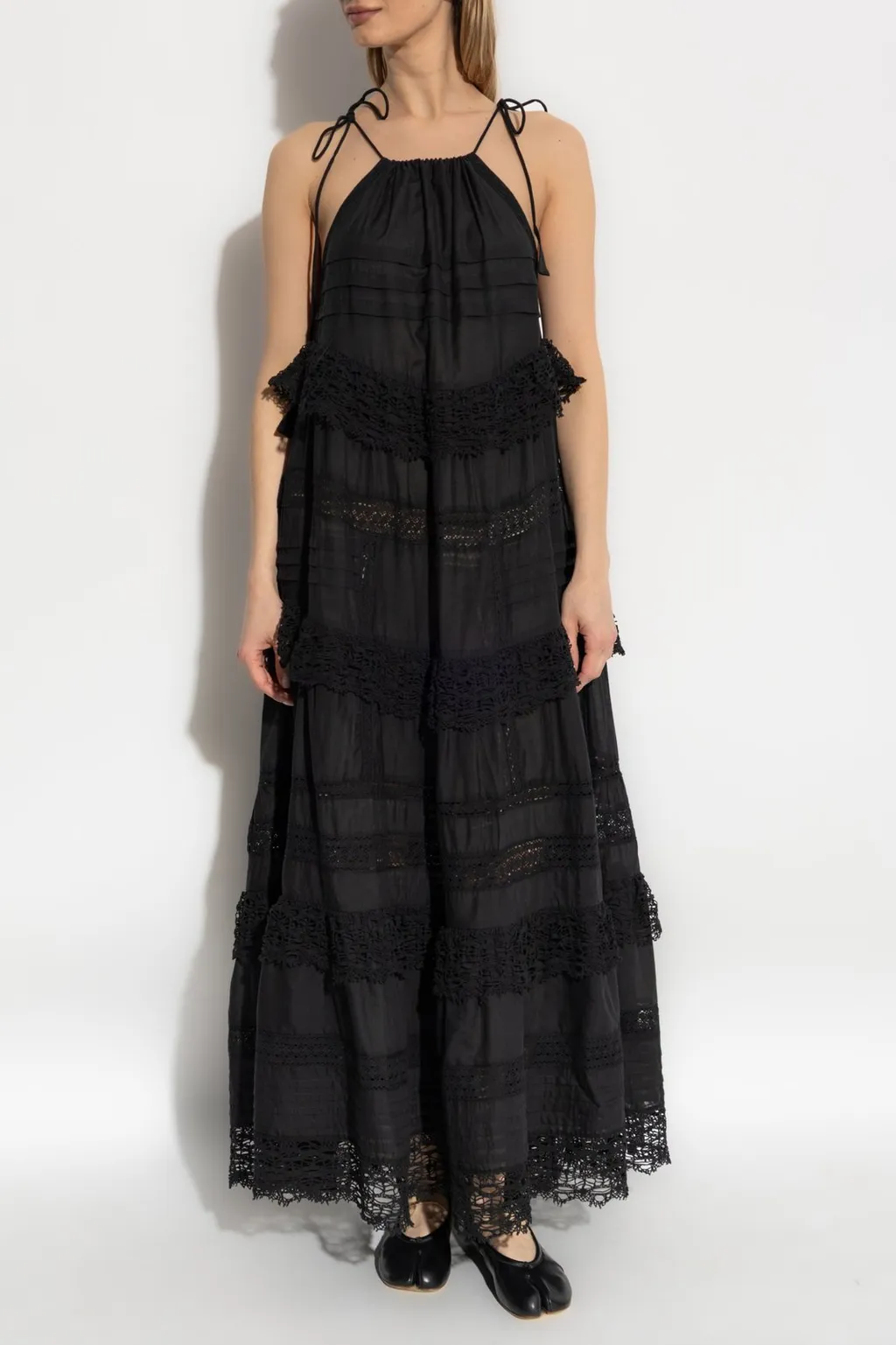 Munthe Bohemian Tiered Maxi Dress