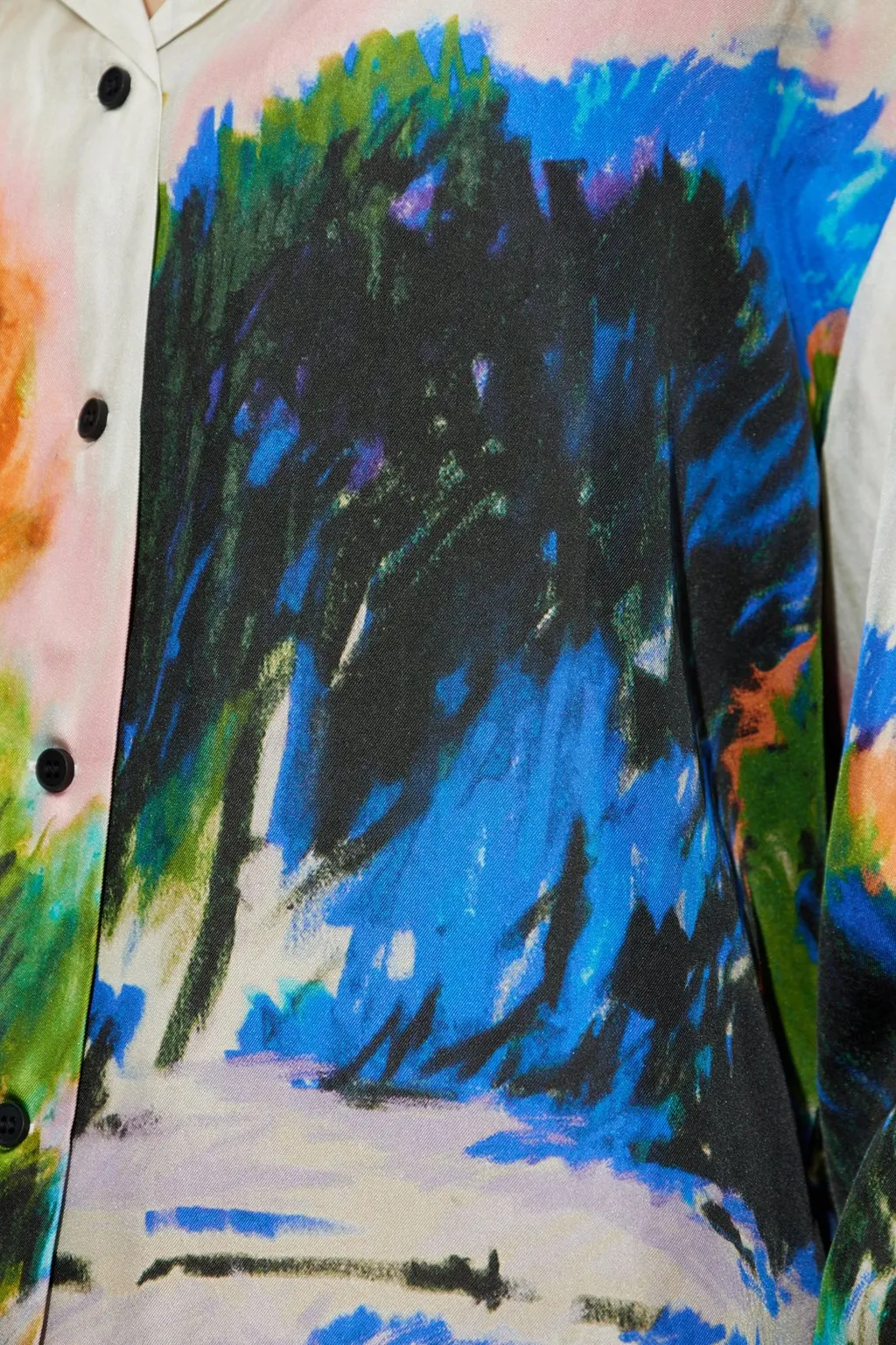 Munthe Abstract Print Button-Up Top
