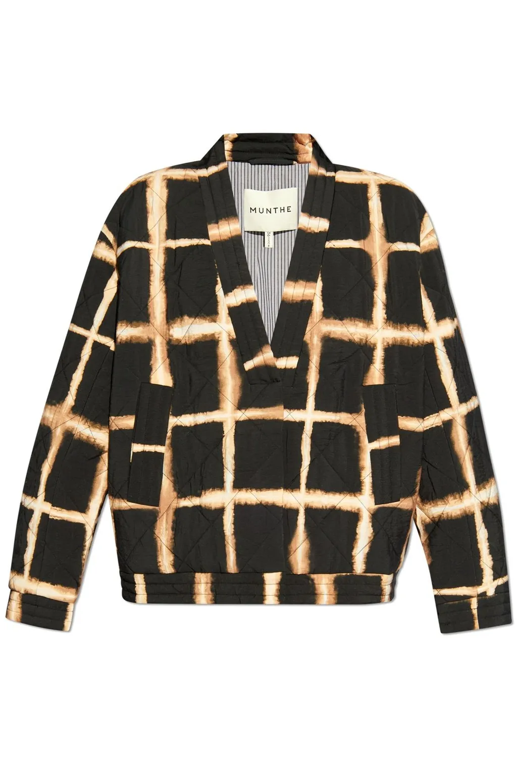 Munthe Grid Patterned Relaxed Jacket