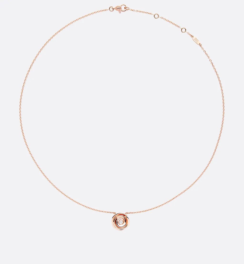 Large Rose Dior Couture Necklace