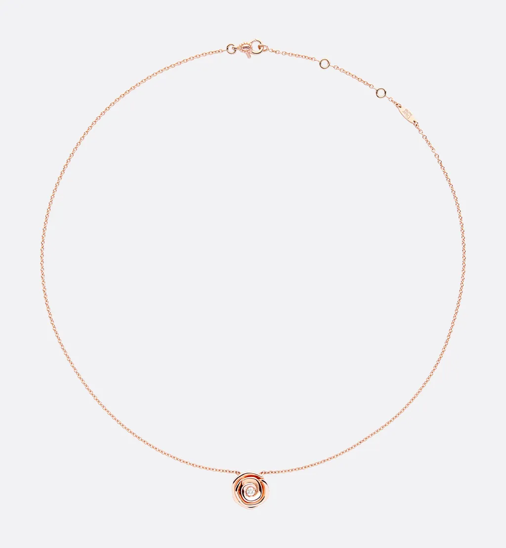 Large Rose Dior Couture Necklace
