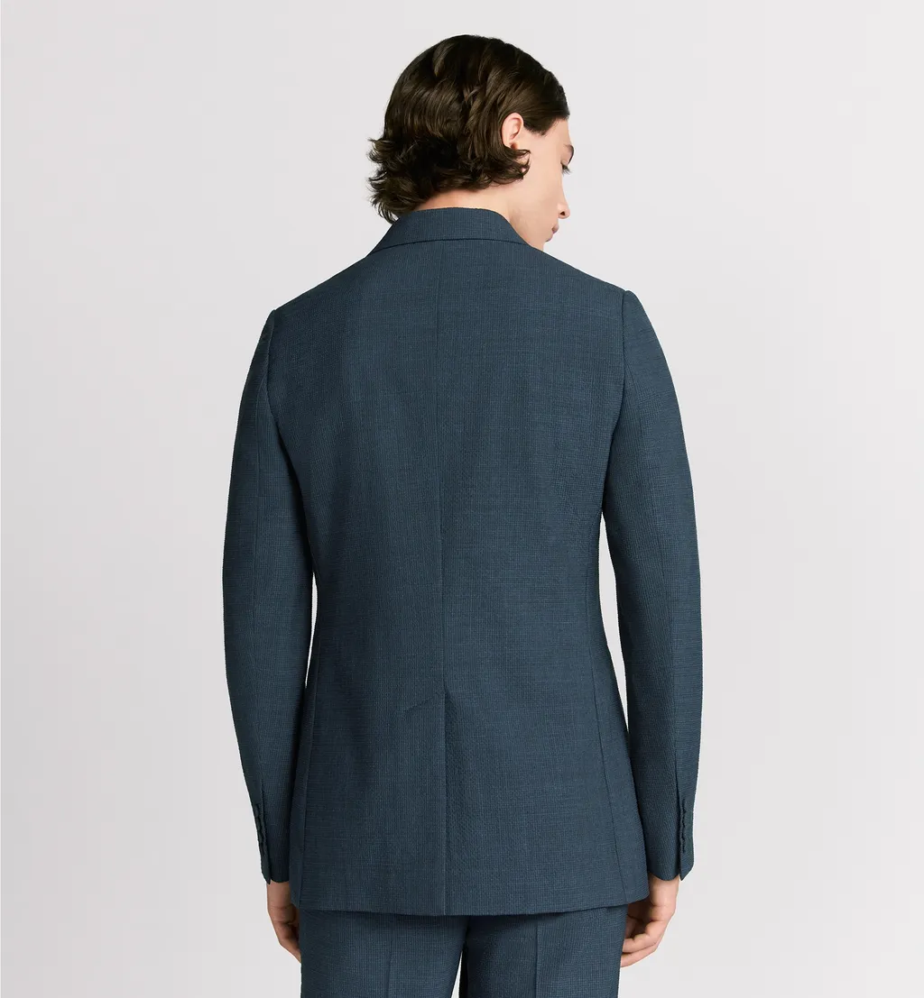 Double-Breasted Jacket With Buttoned Strap
