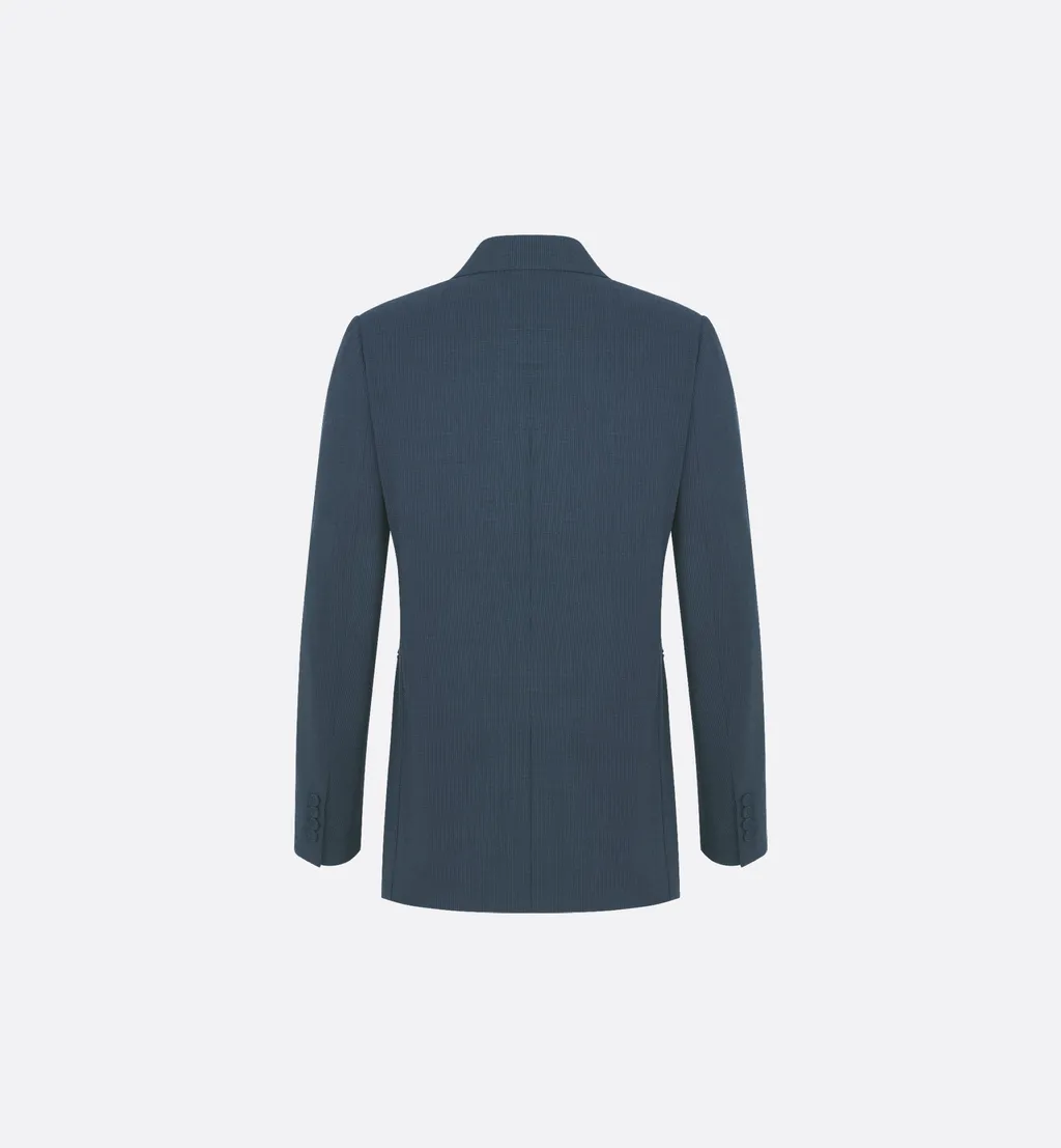 Double-Breasted Jacket With Buttoned Strap