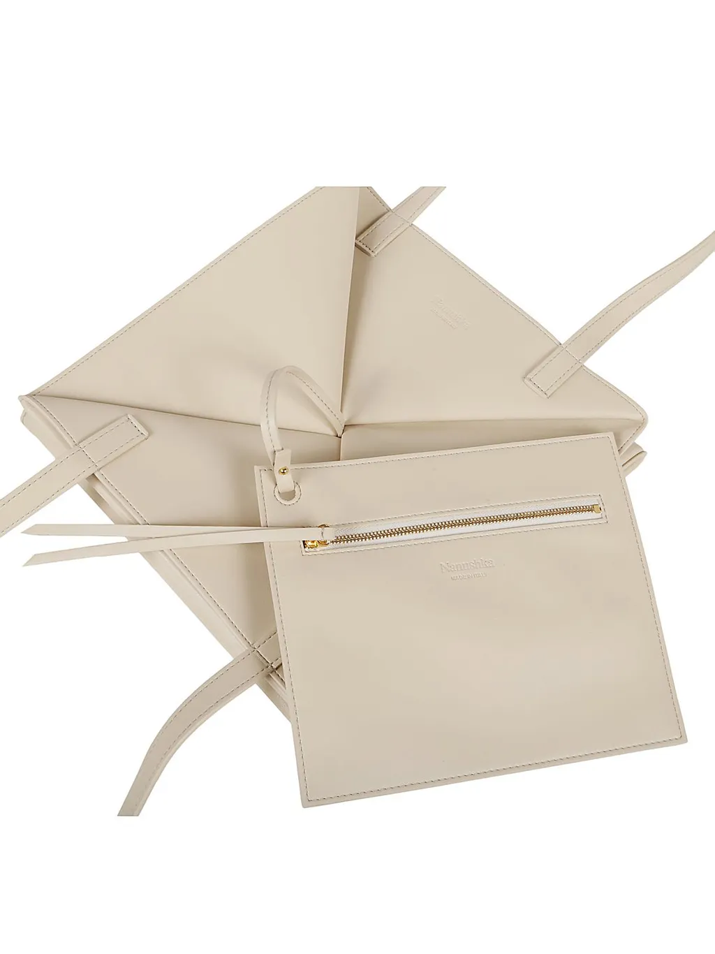 Nanushka Logo Embossed Folded Tote Bag