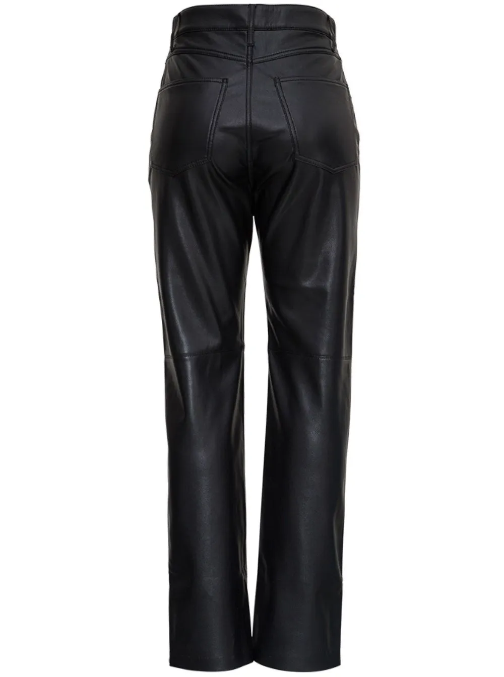 Nanushka Vinni Leather Cropped Pants