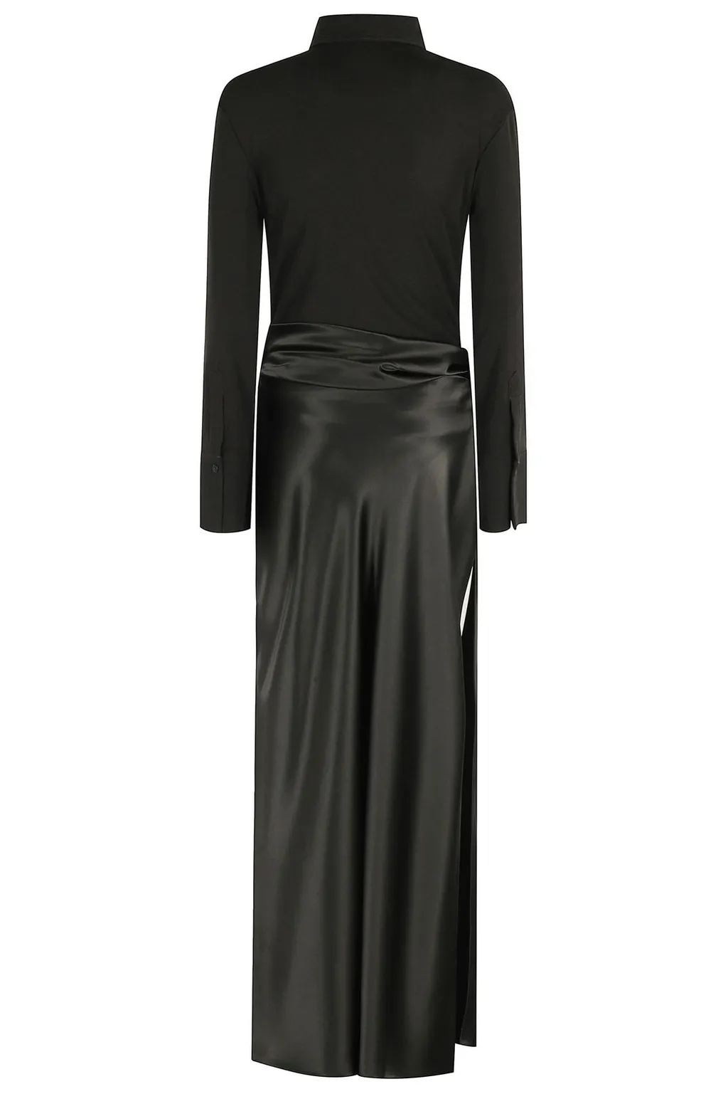 Nanushka Scylla Mesh Slip Satin Dress
