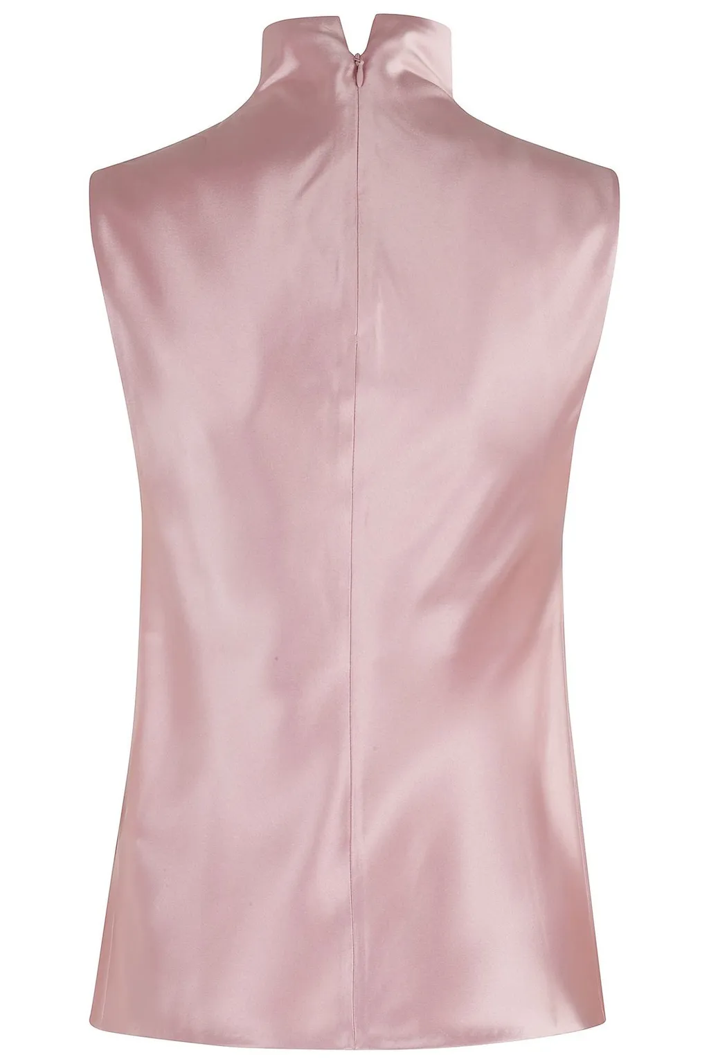 Nanushka Colson Slip Satin Turtleneck Top