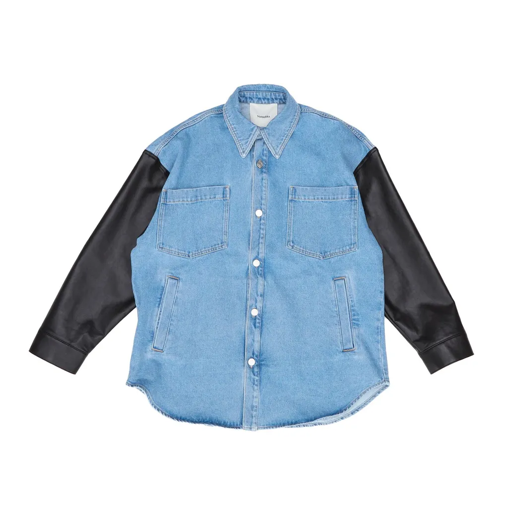 Nanushka Zinnie Panelled Shirt
