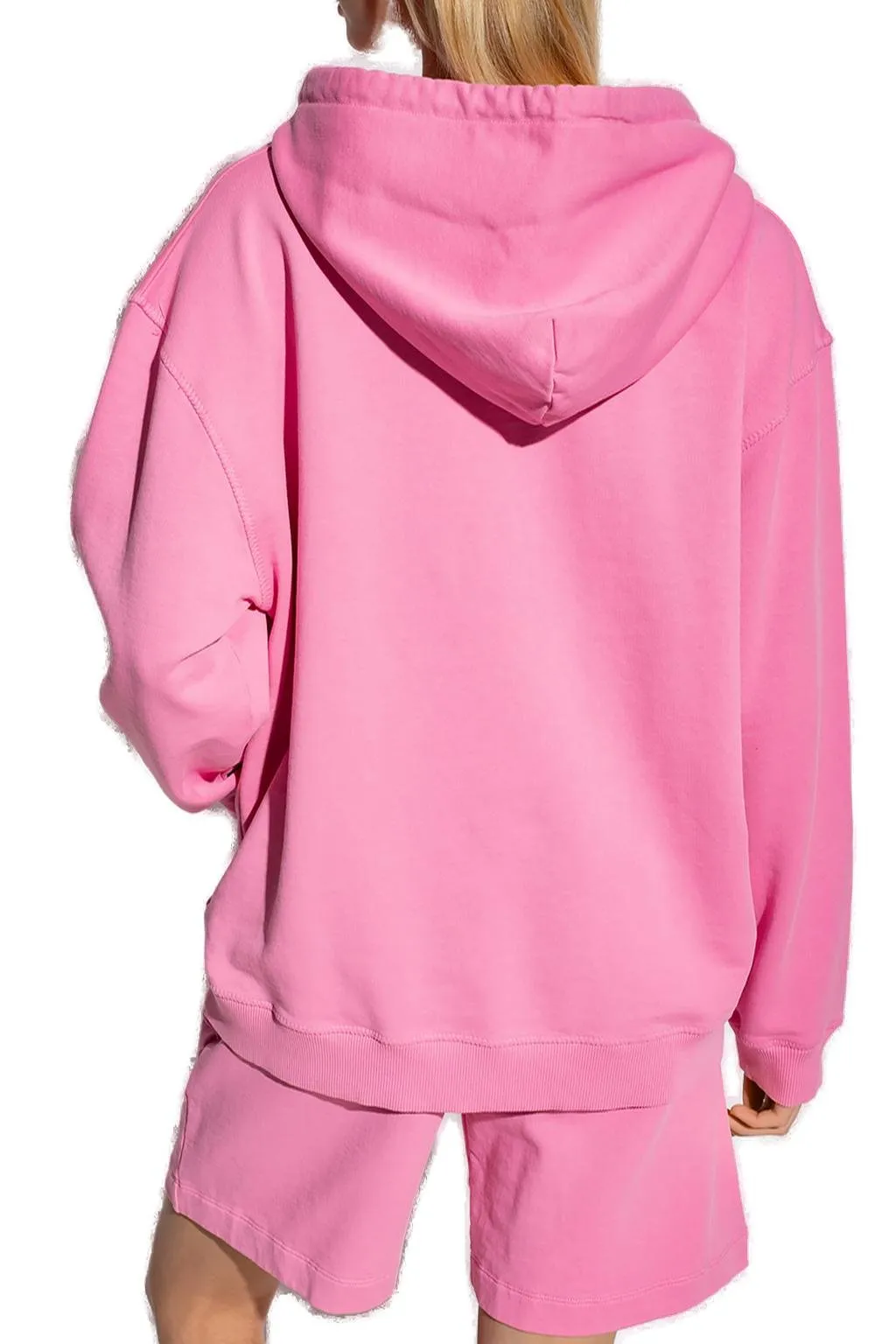Nanushka Logo Embroidered Drawstring Hoodie
