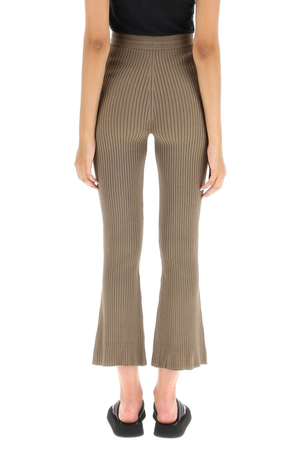 Nanushka Ribbed Knitted Cropped Pants