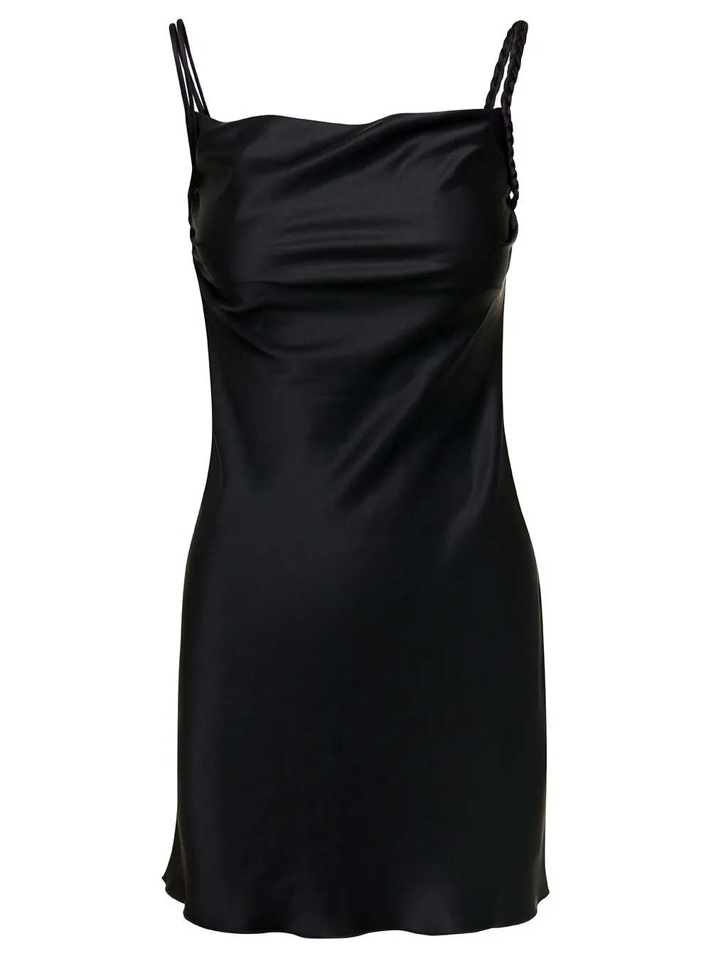 Nanushka Merva Square Neck Satin Mini Dress
