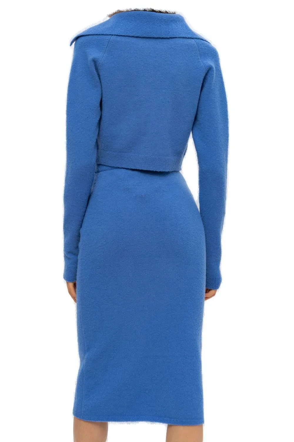Nanushka Josi Collared Cropped Cardigan