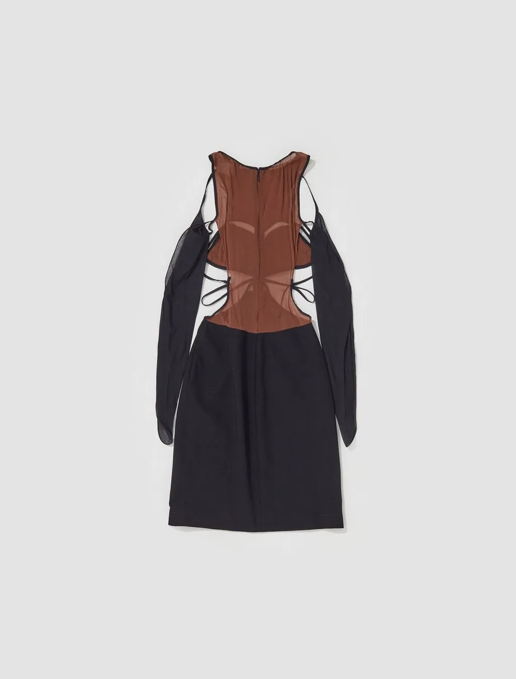 Nensi Dojaka Draped Cut-Out Mini Dress